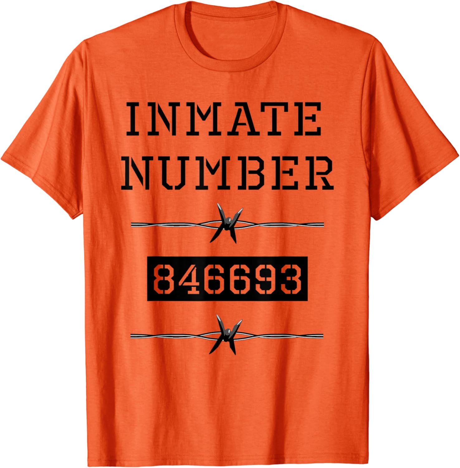 Inmate Number Prisoner Costume Jail Gift For Men And Women TShirt Amazon.co.uk Clothing